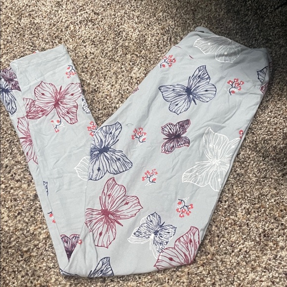 Floral Butterfly Lula roe Leggings - Picture 1 of 1